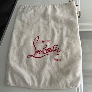 Cream color Christian Louboutin Shoe bag